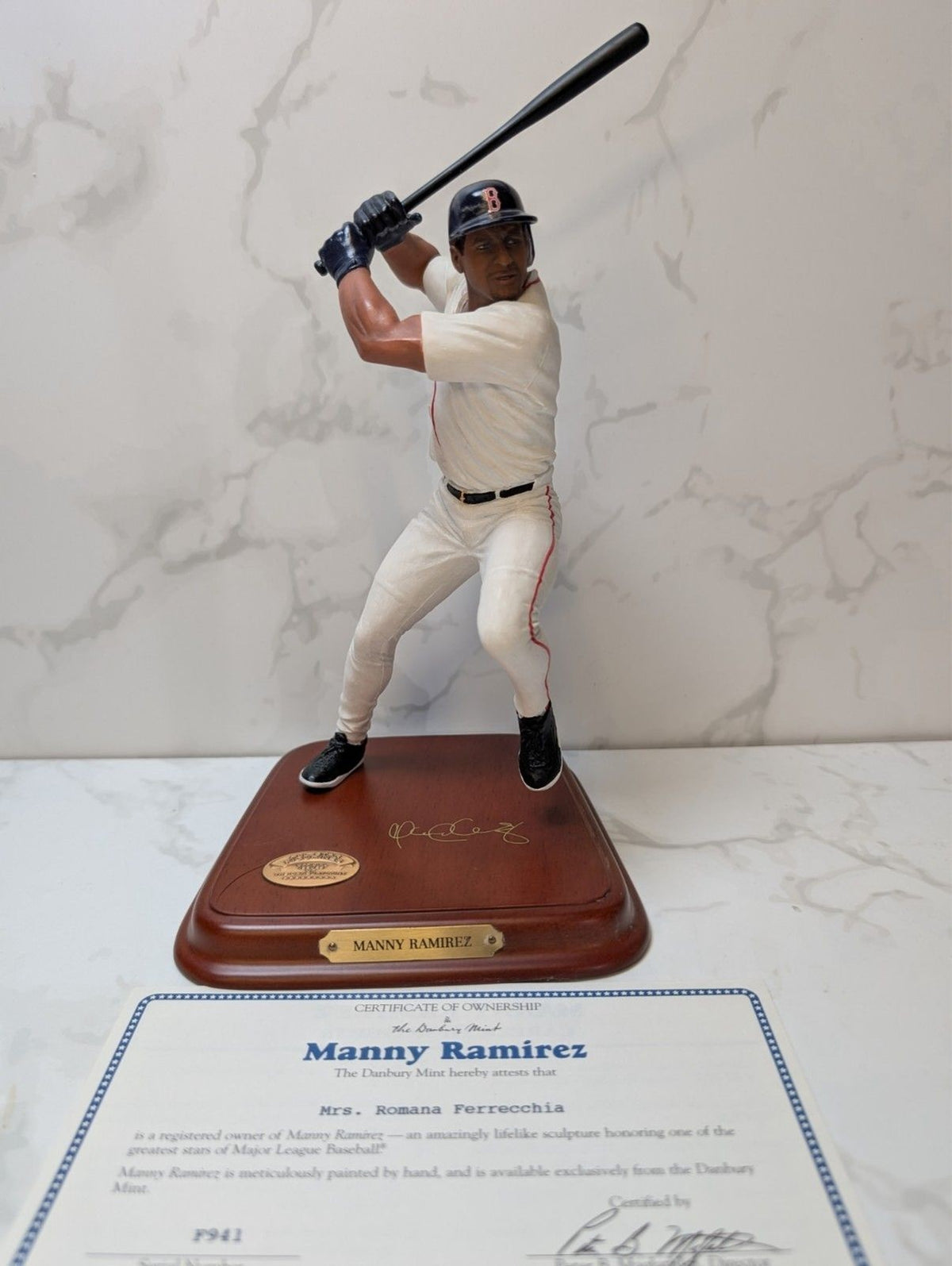 MANNY RAMIREZ DANBURY MINT LIMITED EDITION FIGURINE RED SOX READ DESCRIPTION