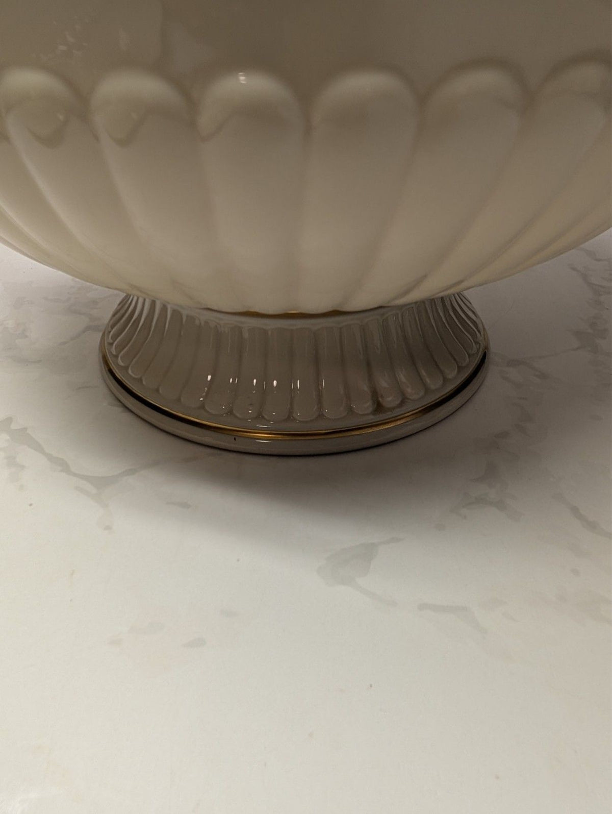 Lenox Georgian Covered Vegetable Bowl Tureen Ivory Gold USA
