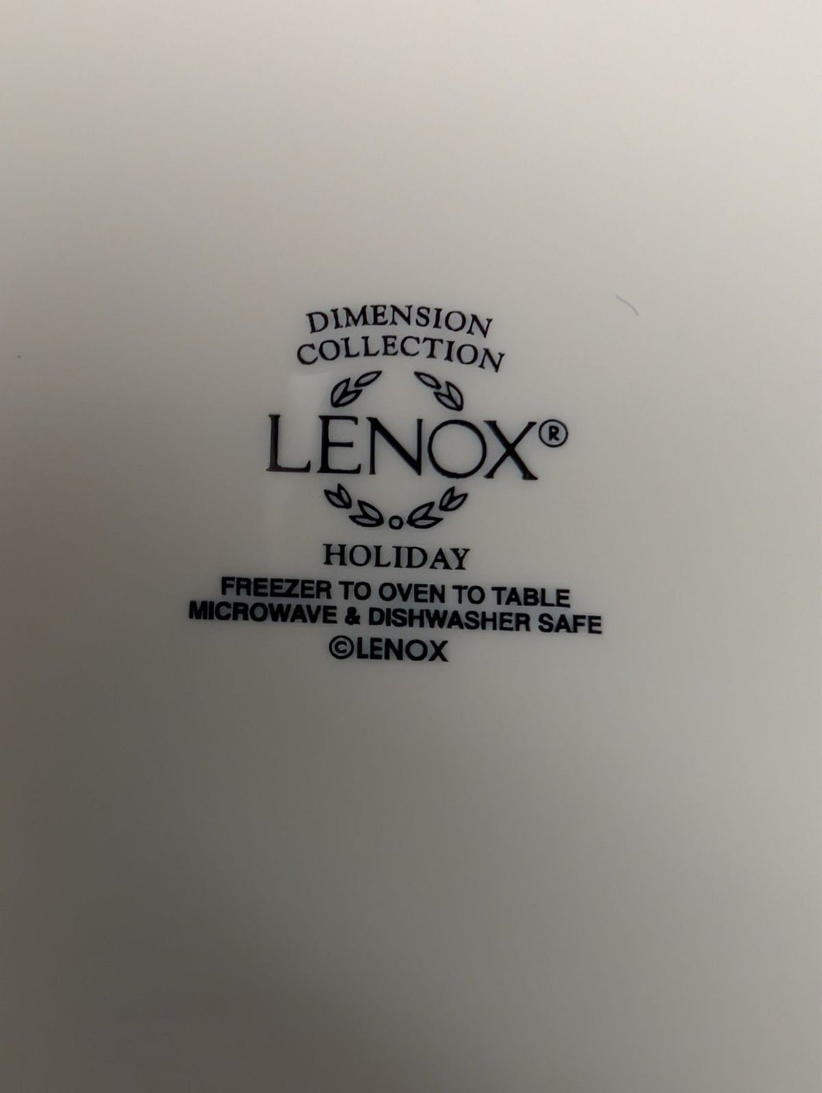 Lenox Holiday Dimensions Collection 7 5/8" Round Vegetable Serving Bowl USA