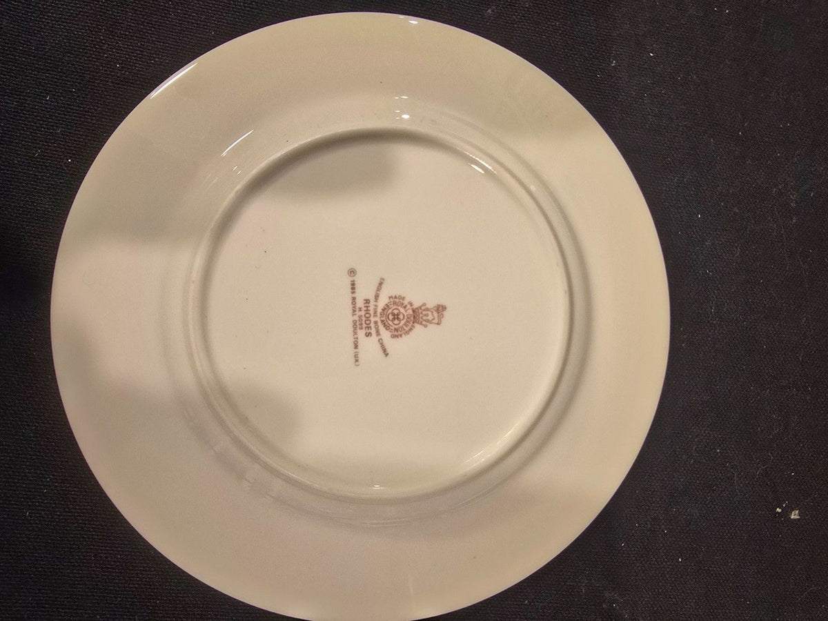 4 Royal Doulton “Rhodes” H.5099 Bread & Butter Plates – English Fine Bone China