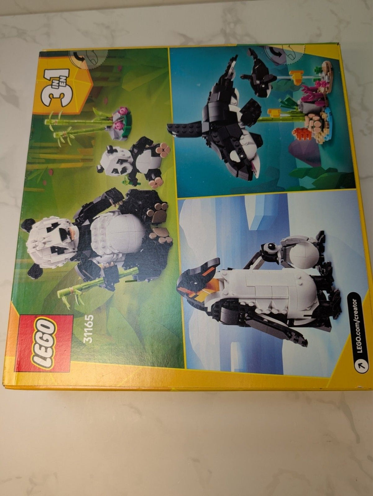 LEGO Creator 31165 Panda Family 3 in 1 Set Factory Sealed 626 Pieces