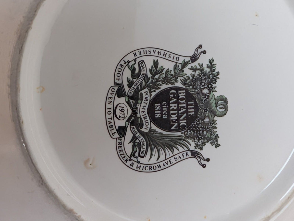Vintage Portmeirion Botanic Garden 6.5" Rimmed Cereal Bowl Cyclamen