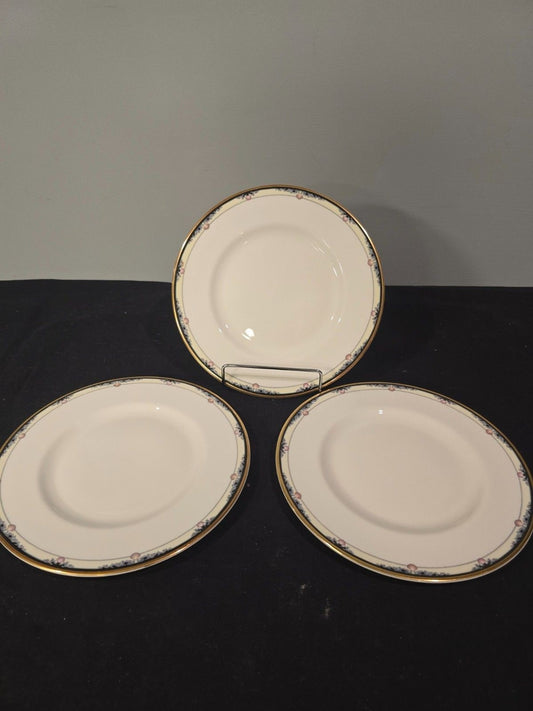 3 Royal Doulton “Rhodes” H.5099 Salad Plates – English Fine Bone China