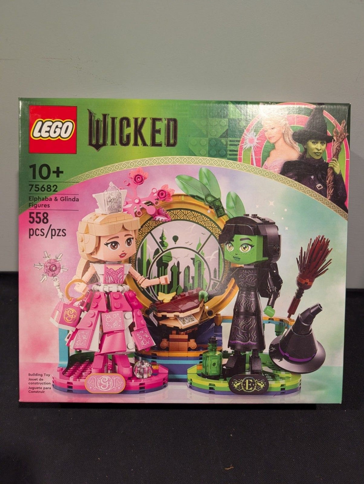 LEGO Wicked Elphaba & Glinda Figures 75682 (558 pcs) – New/Sealed Box