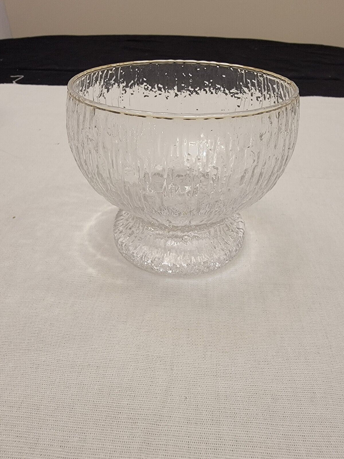Set of 4 Iittala Kekkerit Timo Sarpaneva Glass Desert Bowls Finland 1970's