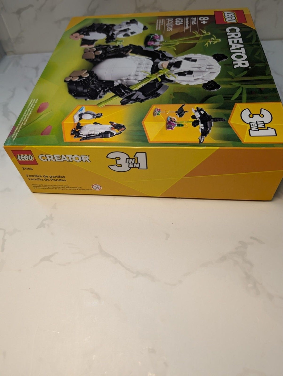 LEGO Creator 31165 Panda Family 3 in 1 Set Factory Sealed 626 Pieces