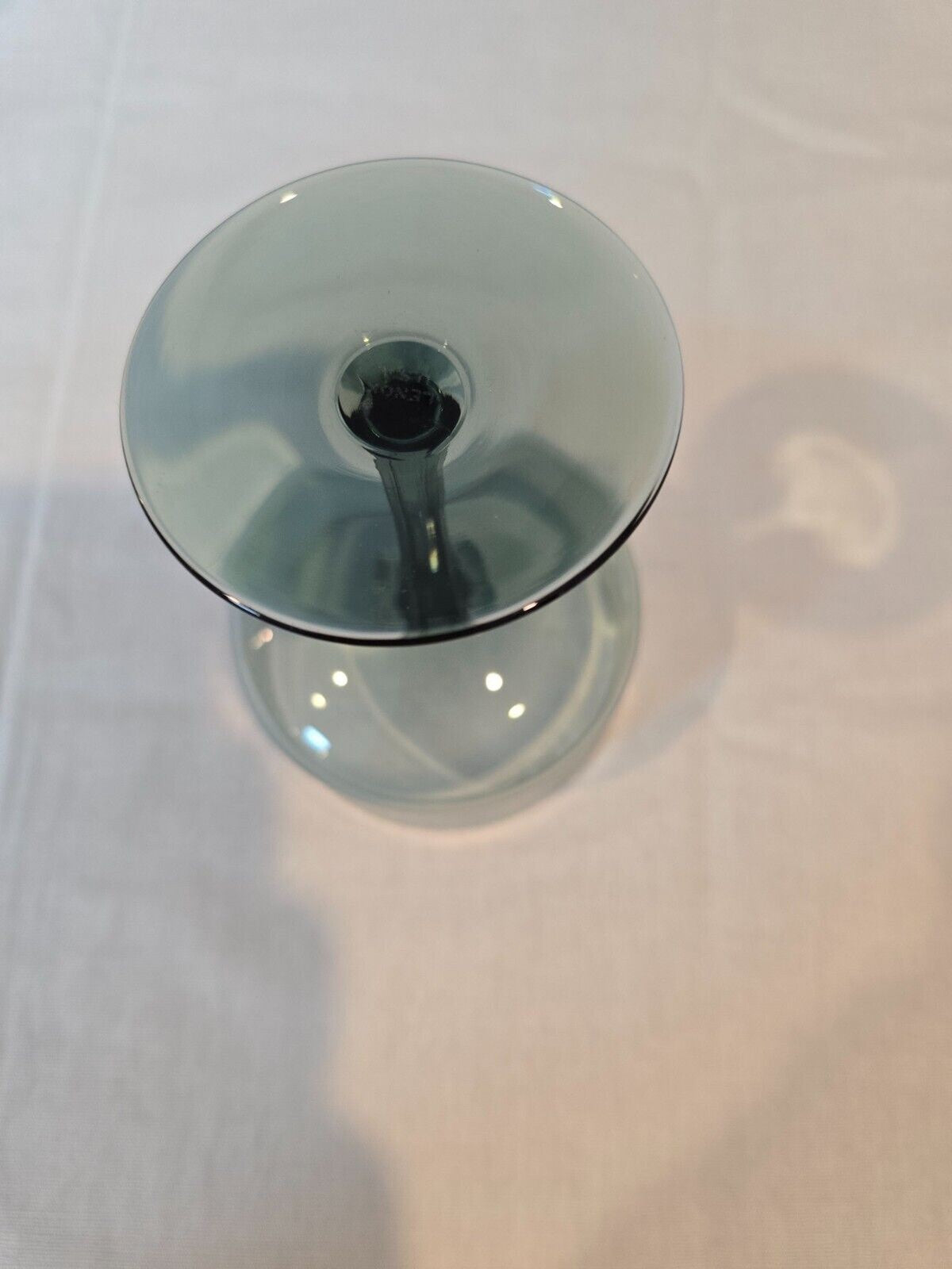 Set of 7 Lenox Crystal Silver Mist Blue Gray Champagne/Tall Sherbet Glasses 5"