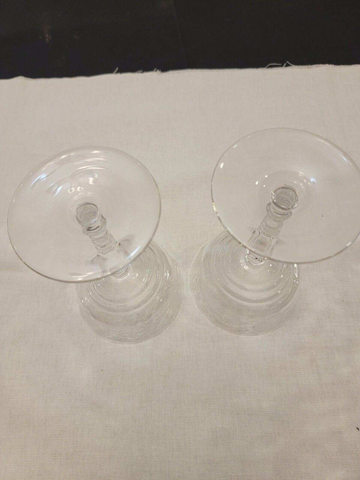 Set of 5 #2006 Libbey Rock Sharpe Marshfield Tall Champagne/Sherbet