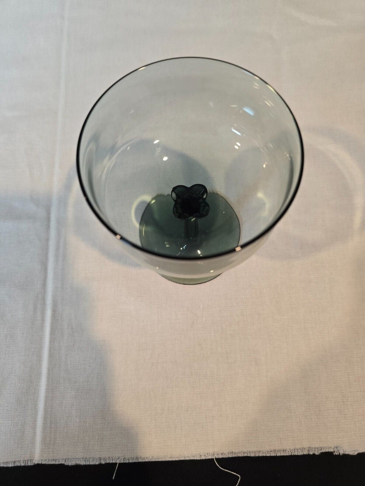 Set of 7 Lenox Crystal Silver Mist Blue Gray Champagne/Tall Sherbet Glasses 5"