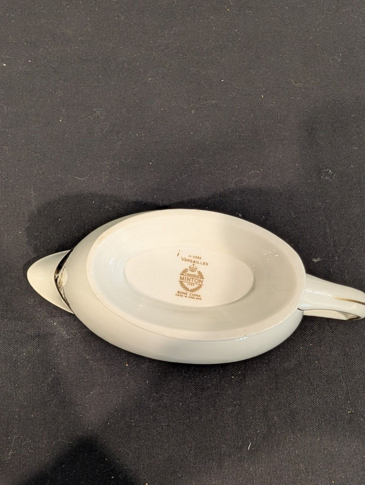 Minton Versailles Gravy Boat with Underplate – Vintage Bone China