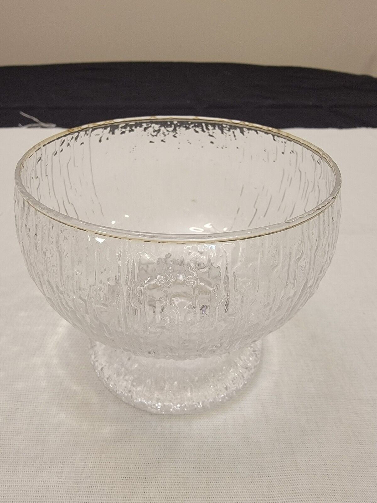 Set of 4 Iittala Kekkerit Timo Sarpaneva Glass Desert Bowls Finland 1970's