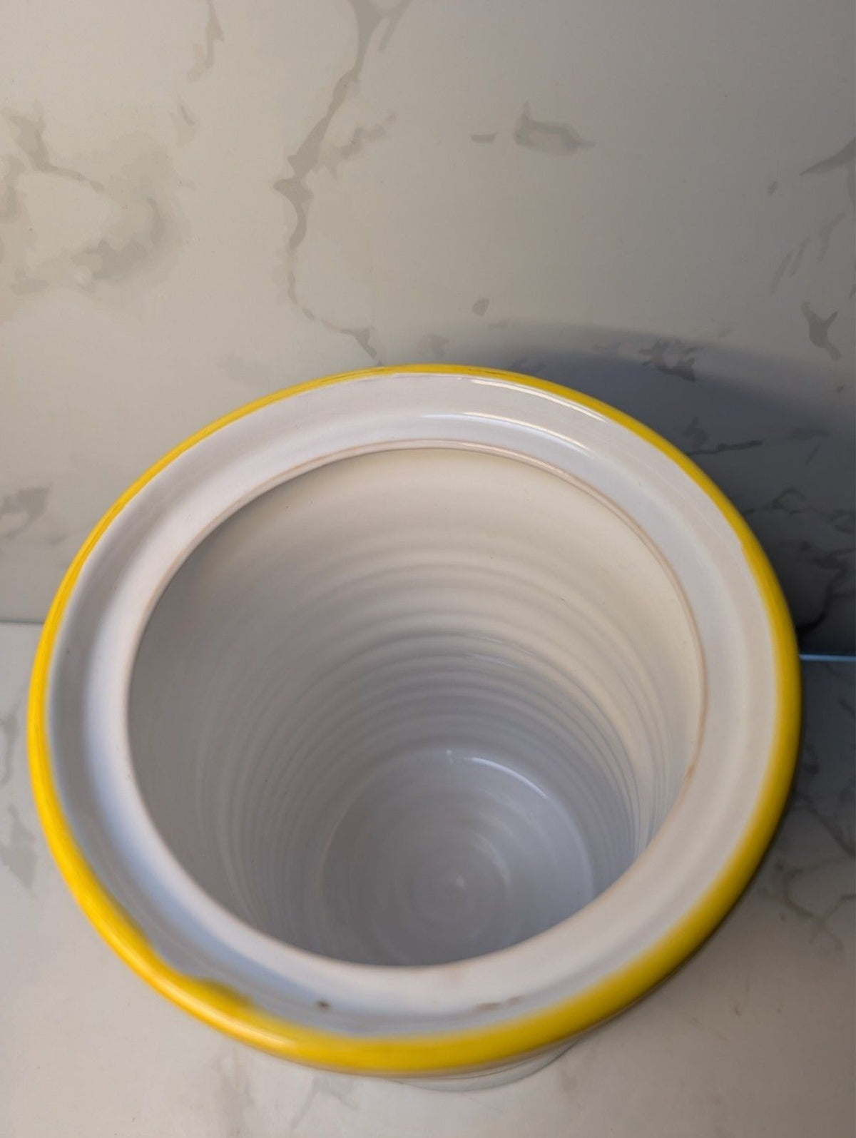 L'Antica Deruta Bellezza Farina Flour Canister w Lid Italian Majolica 10"