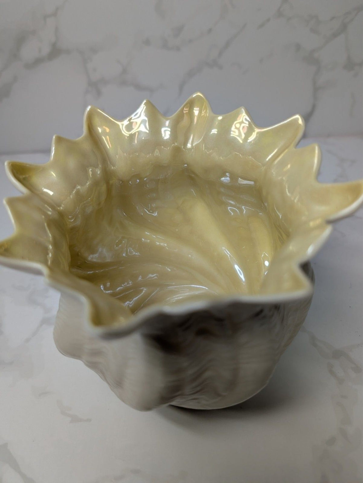 Belleek Ireland Lily of the Valley Vase & Neptune Shell Cachepot Planter Lot