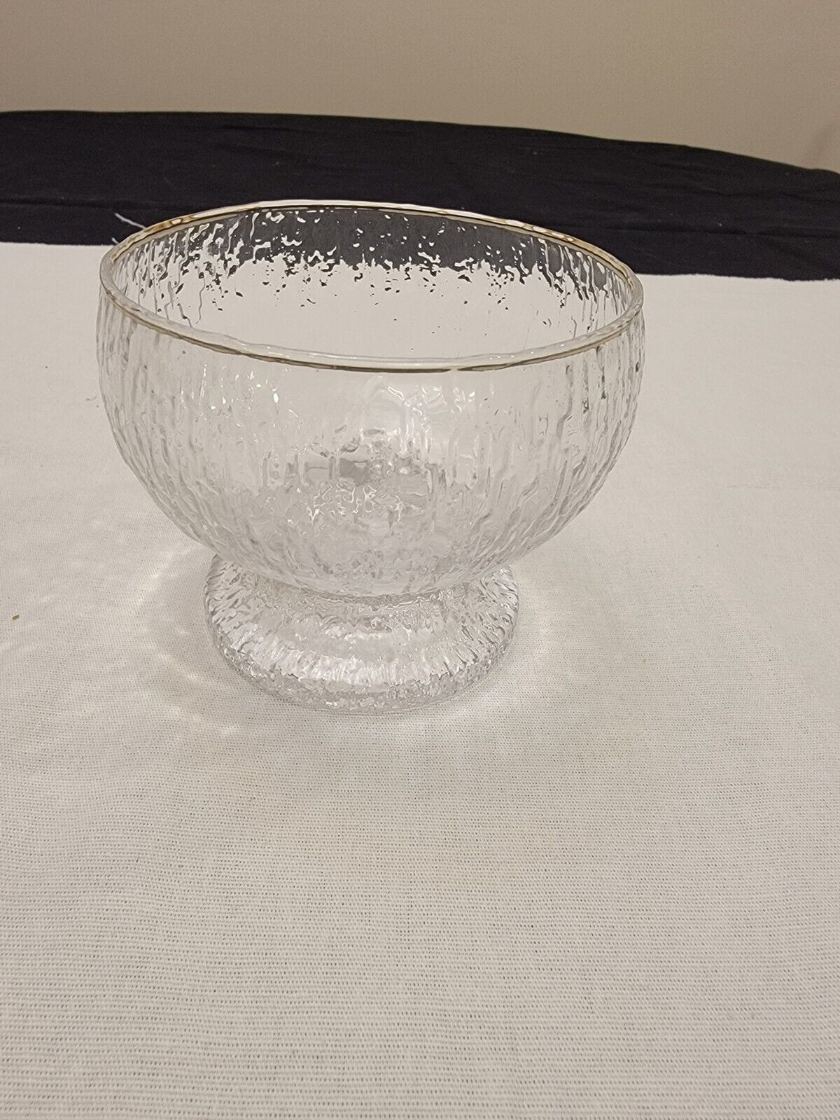 Set of 4 Iittala Kekkerit Timo Sarpaneva Glass Desert Bowls Finland 1970's