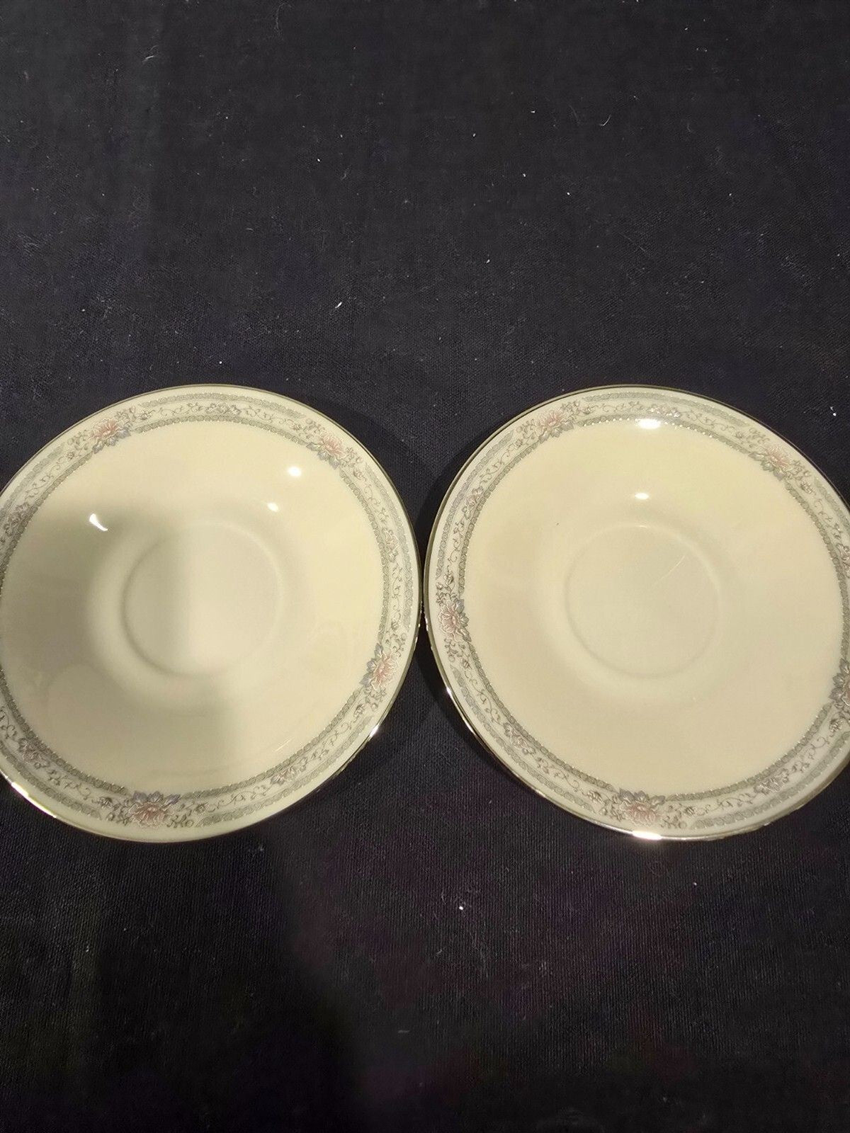 Set of 4 Lenox Charleston Coffee/Tea Cup & Saucers - New