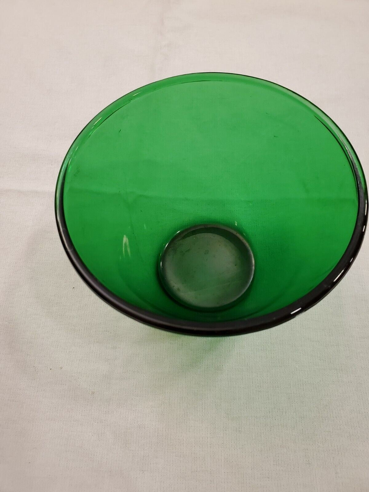 Anchor Hocking Green Splash-proof Bowls Set Of 2, 5.5" wide x 4" tall.