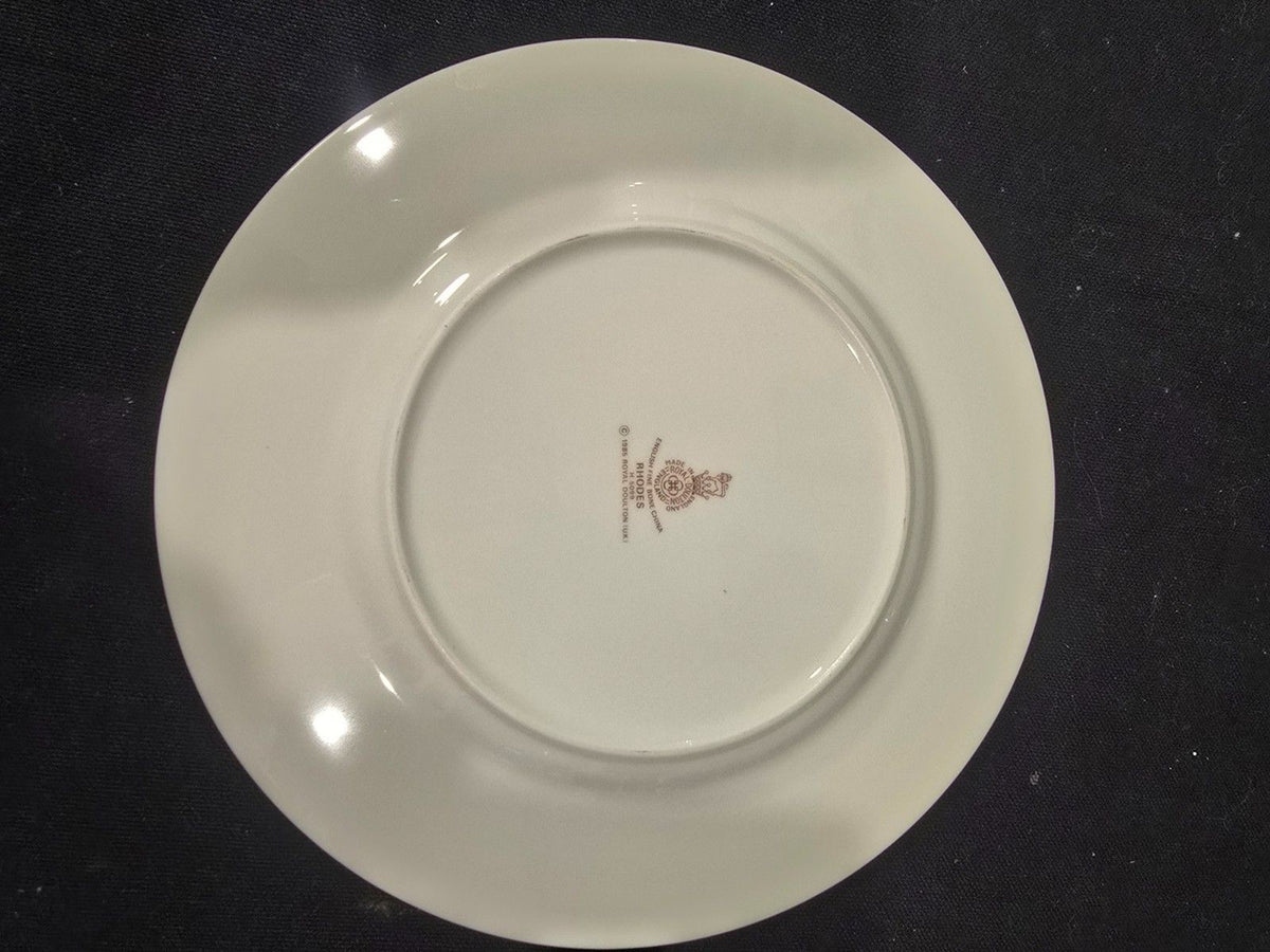 3 Royal Doulton “Rhodes” H.5099 Salad Plates – English Fine Bone China