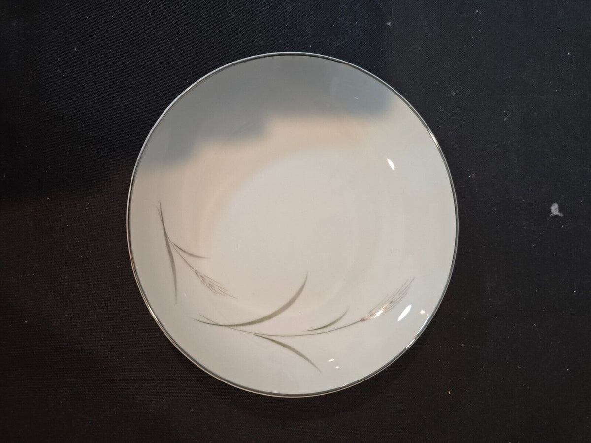 Set of 4  Mikasa Aries 8262 7 3/4" Coup Soup Bowl - Wheat W/Green & Gray Stalk
