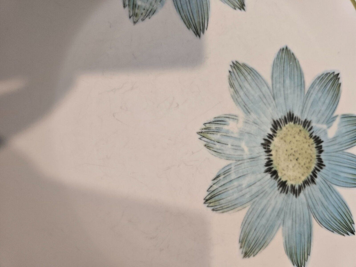 Set 2 Noritake Progression China Up-Sa Daisy 10 1/4" Dinner Plates 9001 Blue