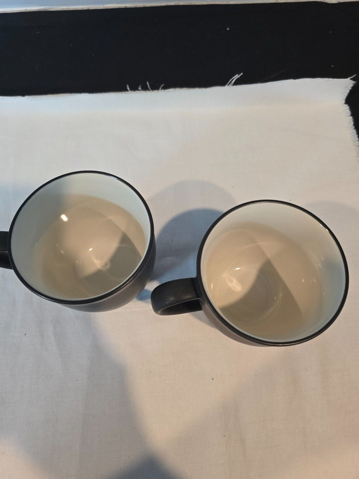Set of 7 Noritake Stoneware Colorwave Graphite 12 Oz Coffee Mugs #8034 Pattern
