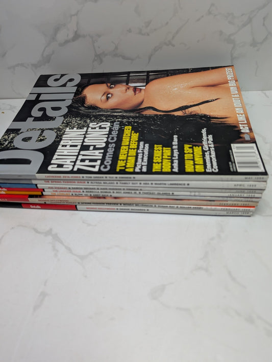 Details Magazine Lot of 8 Vintage Issues 1997 & 1999 Jon Stewart