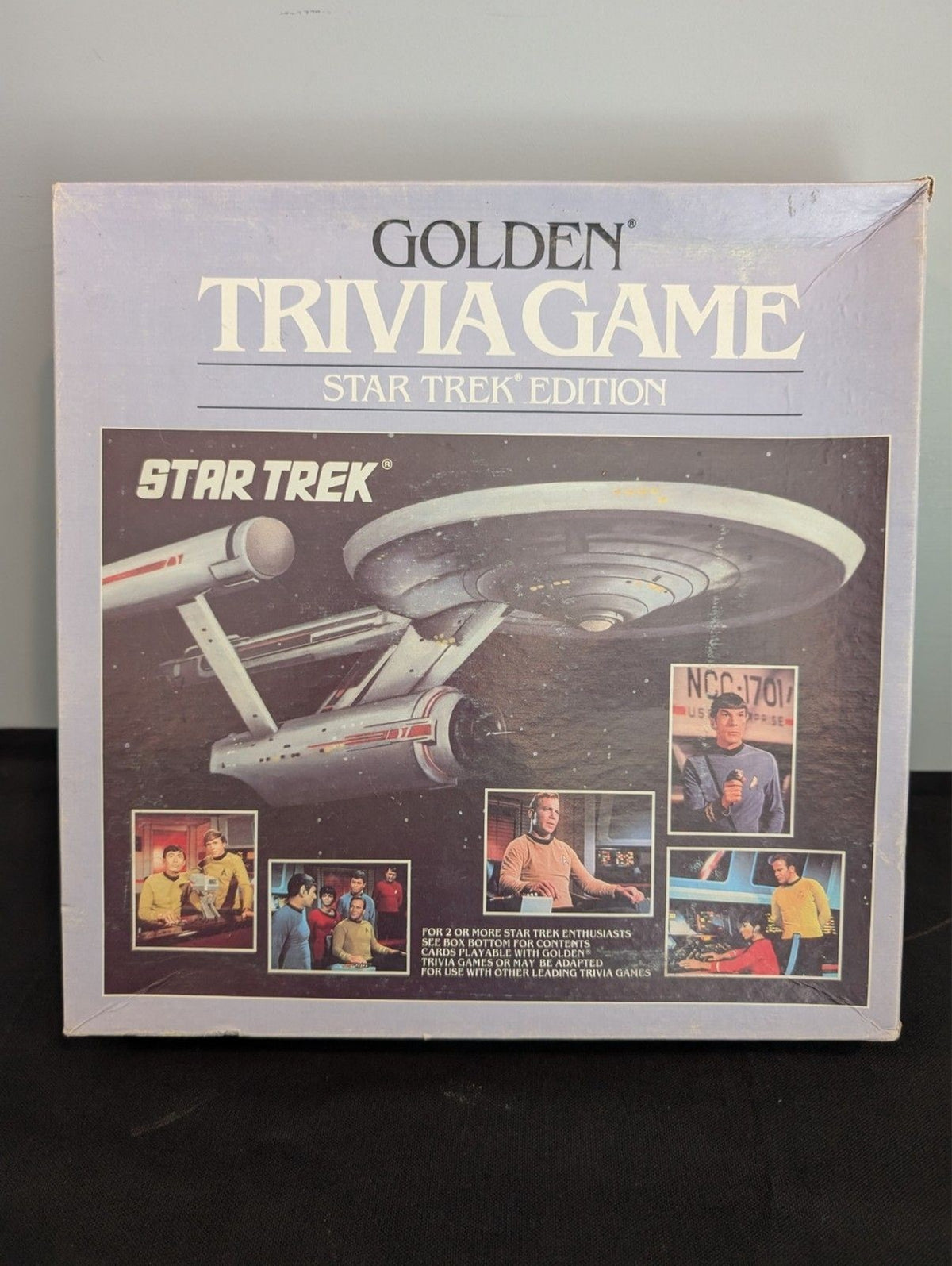Golden Trivia Game Star Trek Edition Game 1985 New in Open Box Sealed Cards