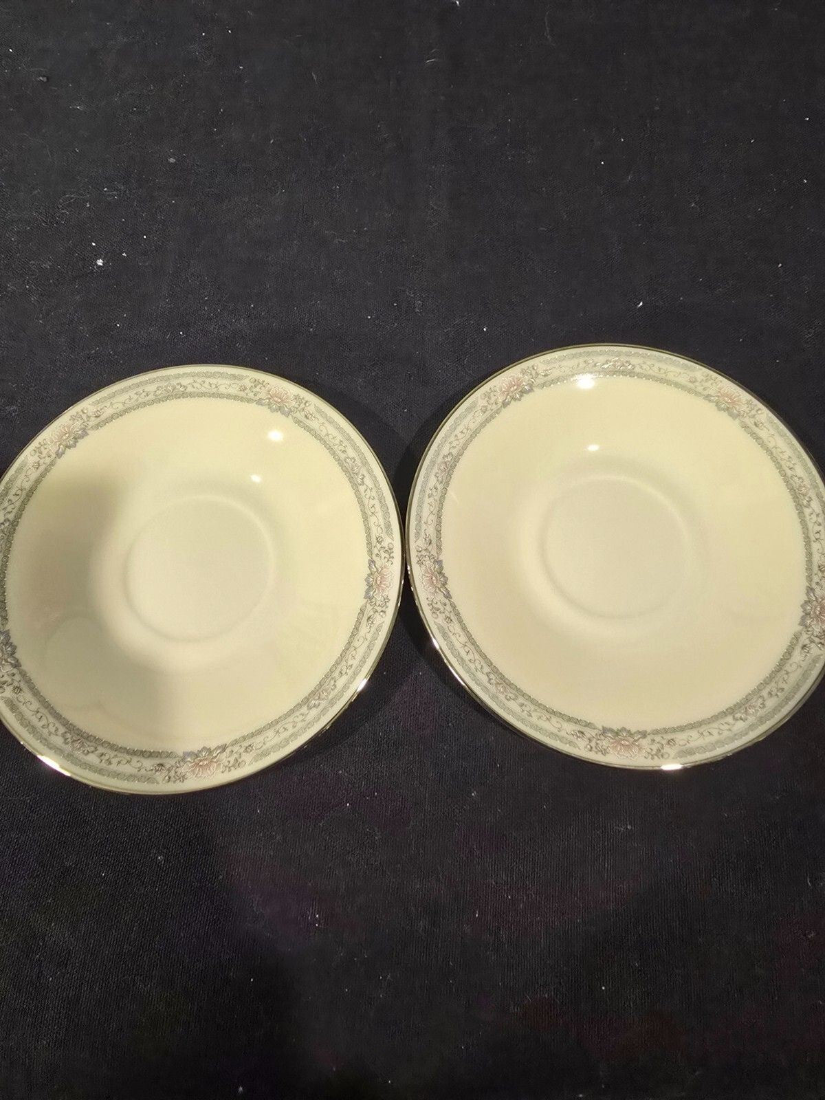 Set of 4 Lenox Charleston Coffee/Tea Cup & Saucers - New