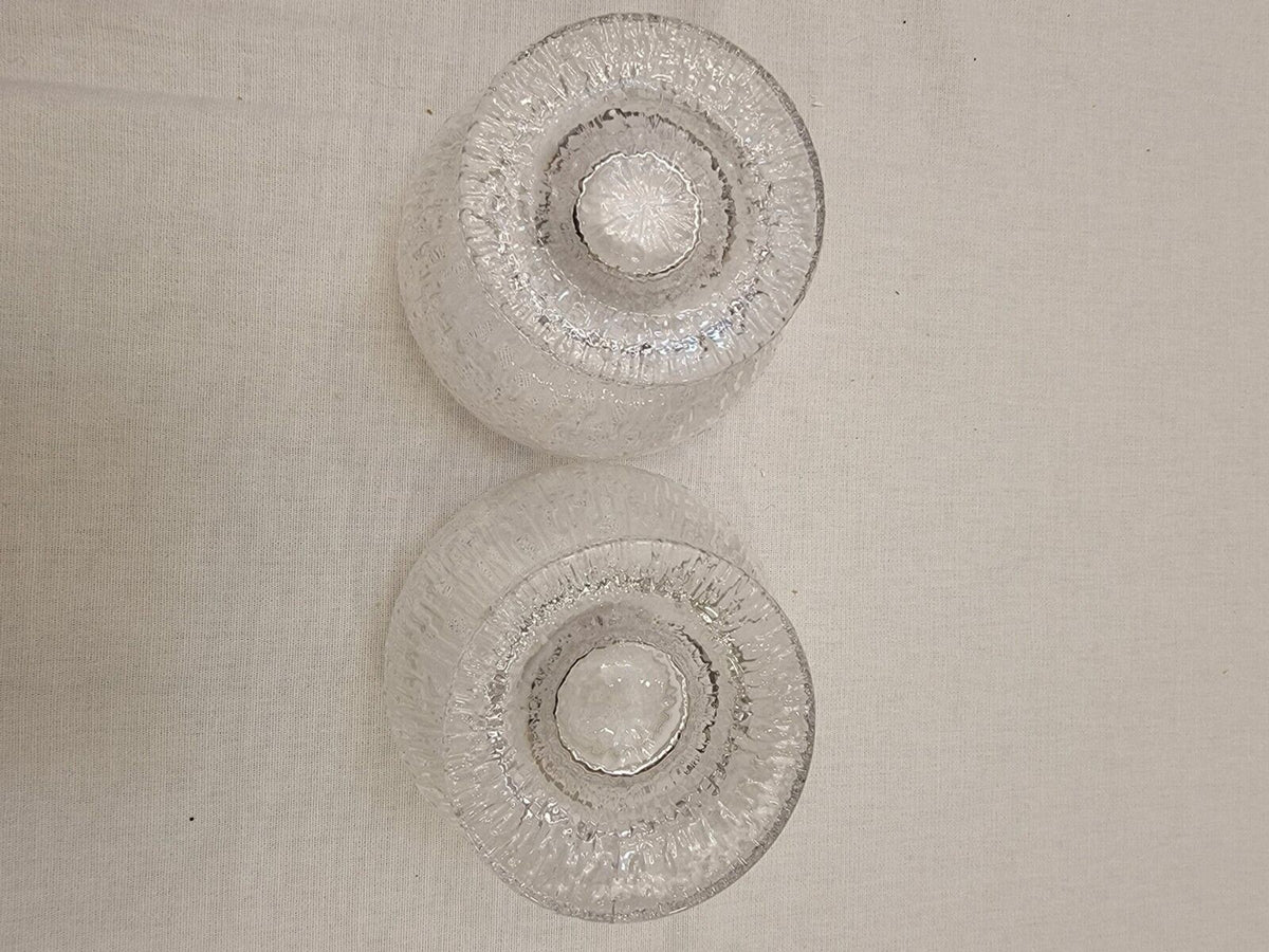 Set of 4 Iittala Kekkerit Timo Sarpaneva Glass Desert Bowls Finland 1970's
