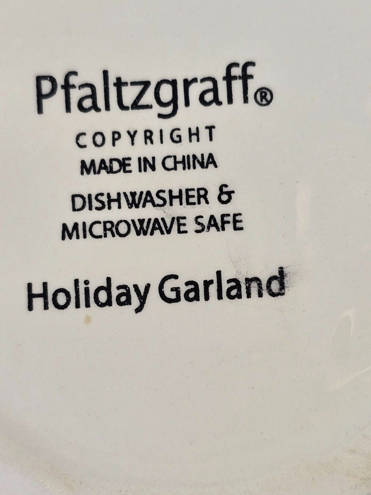 Pfaltzgraff Holiday Garland Triple Section Server – Divided Snack / Candy Dish