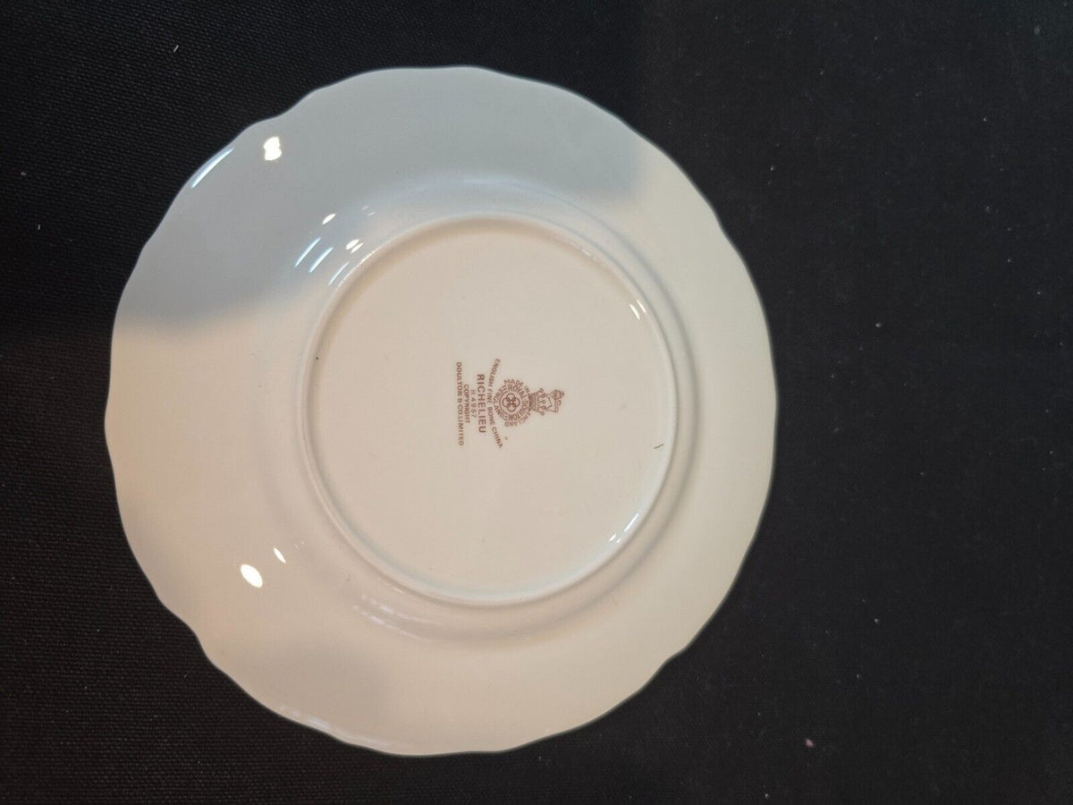 Set 4 Royal Doulton Richelieu White/Gold 6.5" Bread & Butter/Dessert Plate H4957