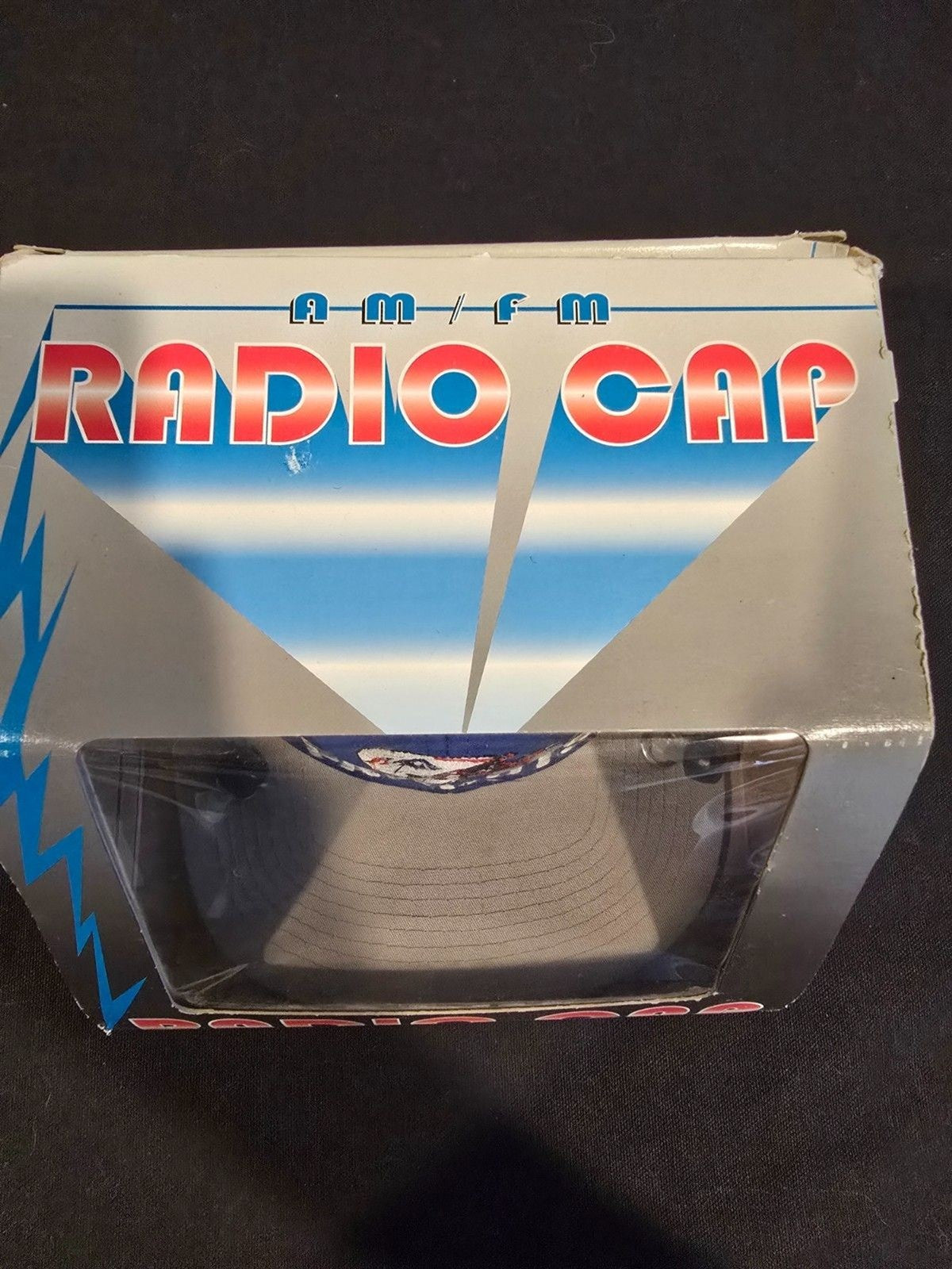 Vintage New England Patriots AM/FM Radio Cap – NIB – 1990s NFL Novelty Hat