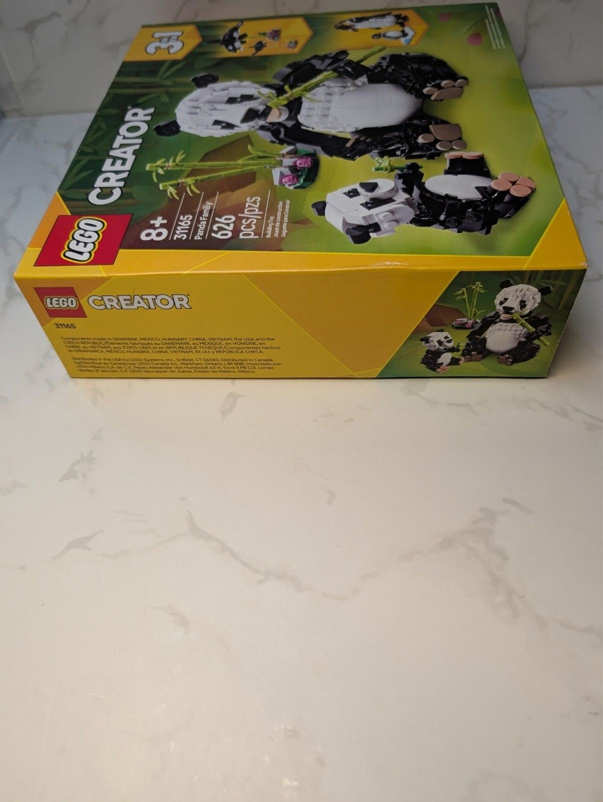 LEGO Creator 31165 Panda Family 3 in 1 Set Factory Sealed 626 Pieces