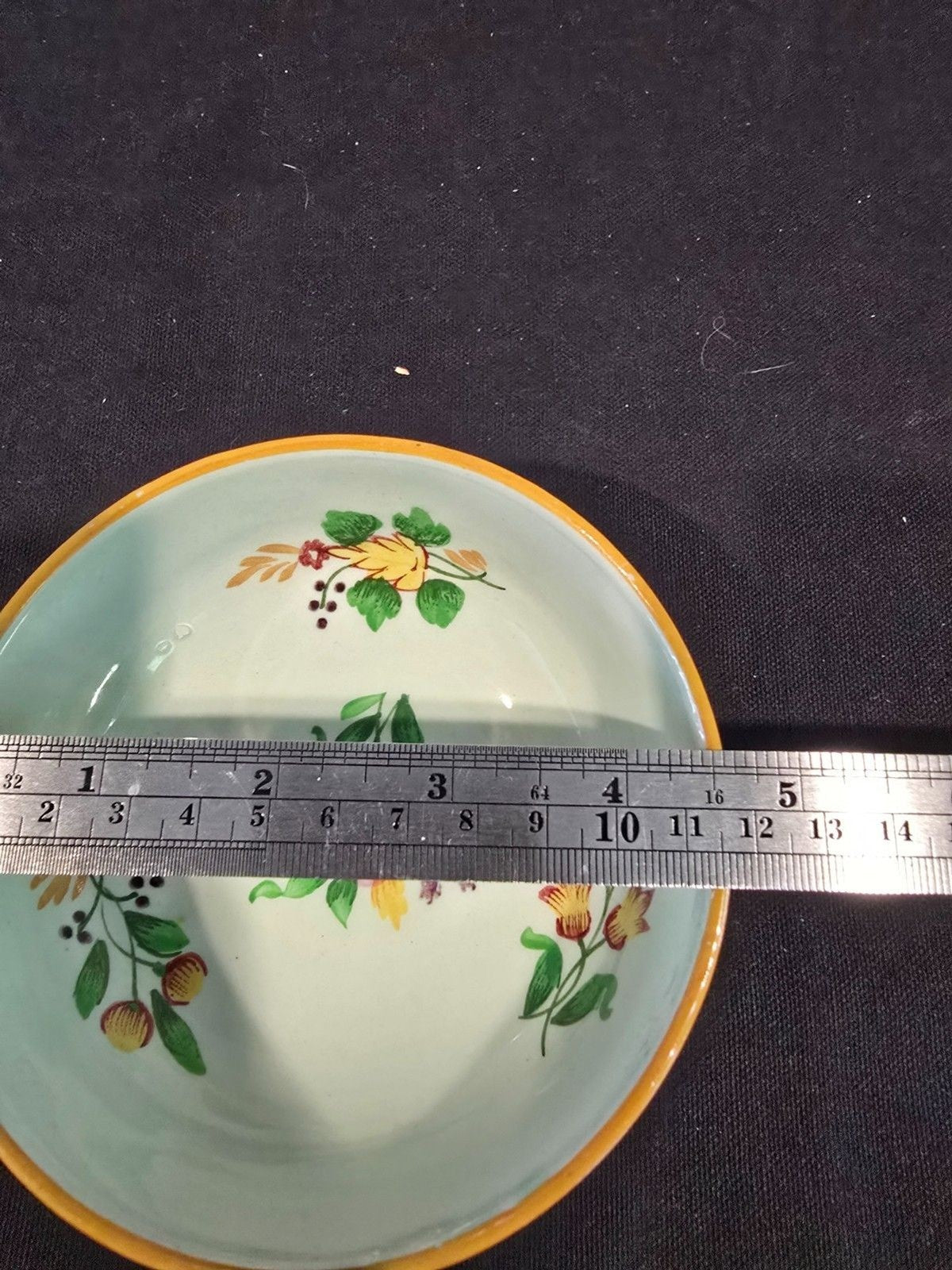 Adams Calyx Ware Lowestoft 2087 Hand Painted Cream Soup Bowl/Underplate England
