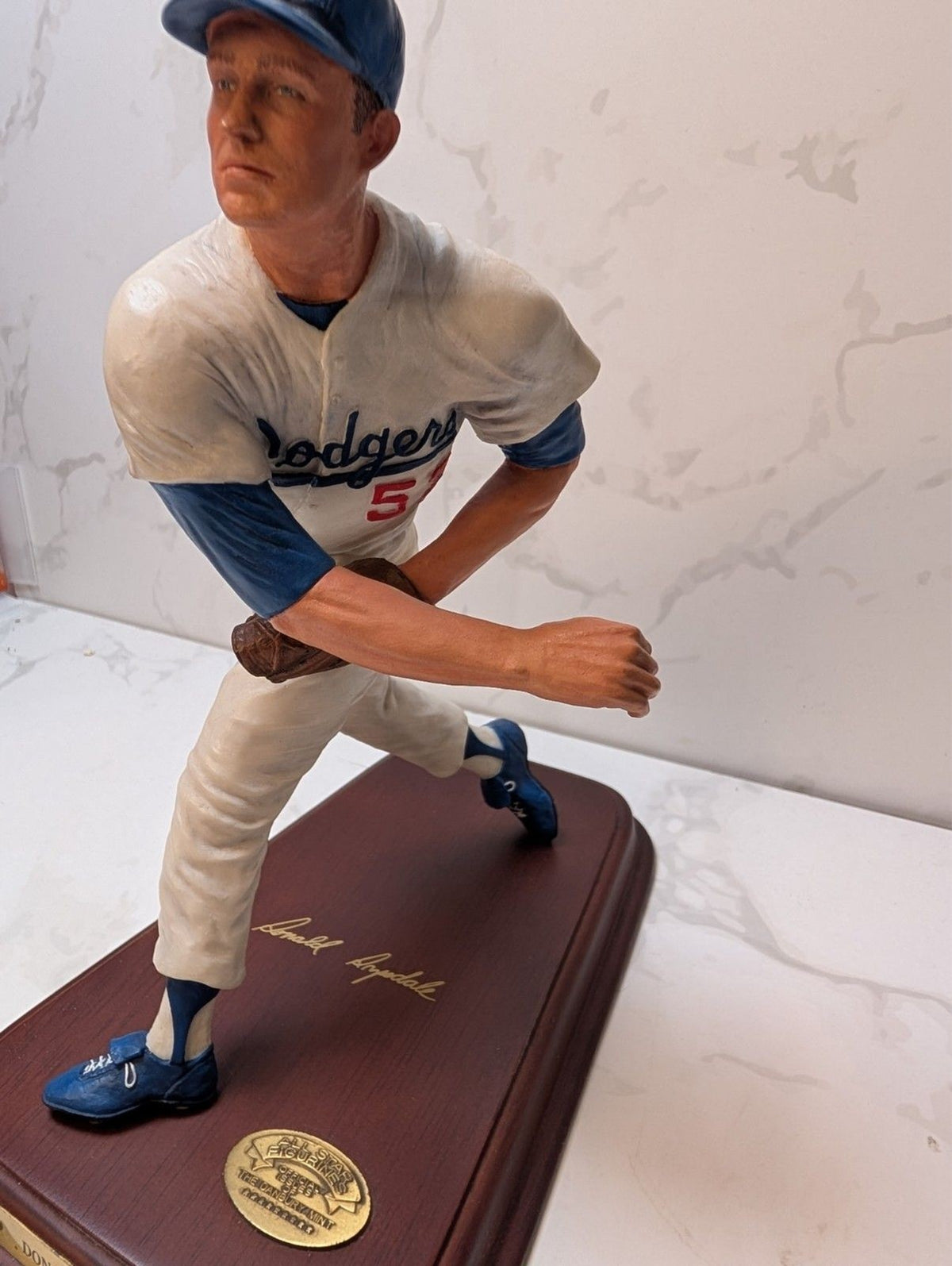 All Star Danbury Mint Don Drysdale 8" Figurine 1999 LA Dodgers - No Issues