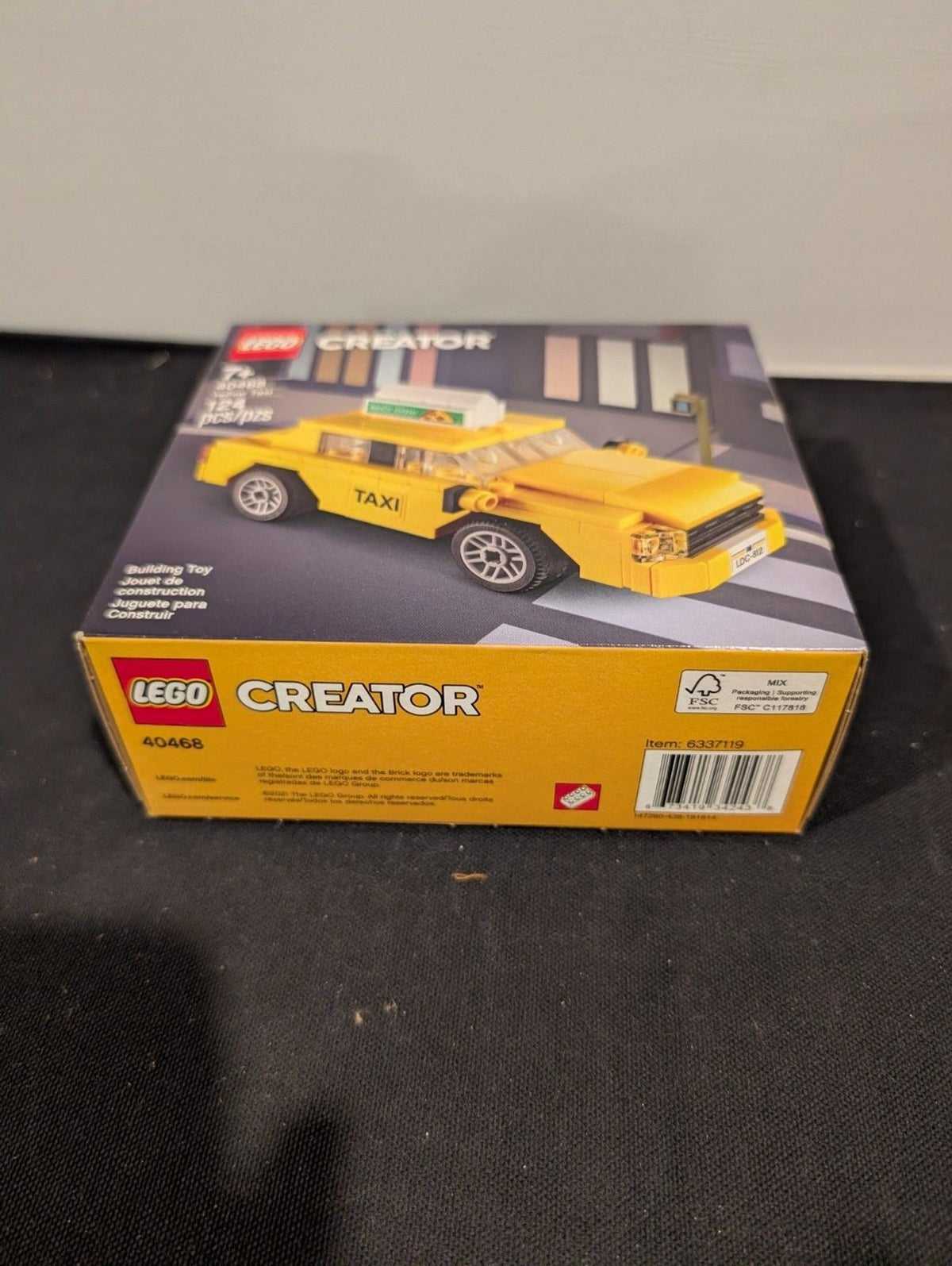 LEGO Creator 40468 Yellow Taxi – City Car Build – New Sealed – 124 pcs