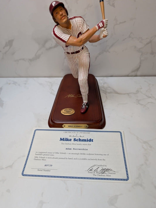 Danbury Mint Mike Schmidt All Star Figurine COA Philadelphia Phillies