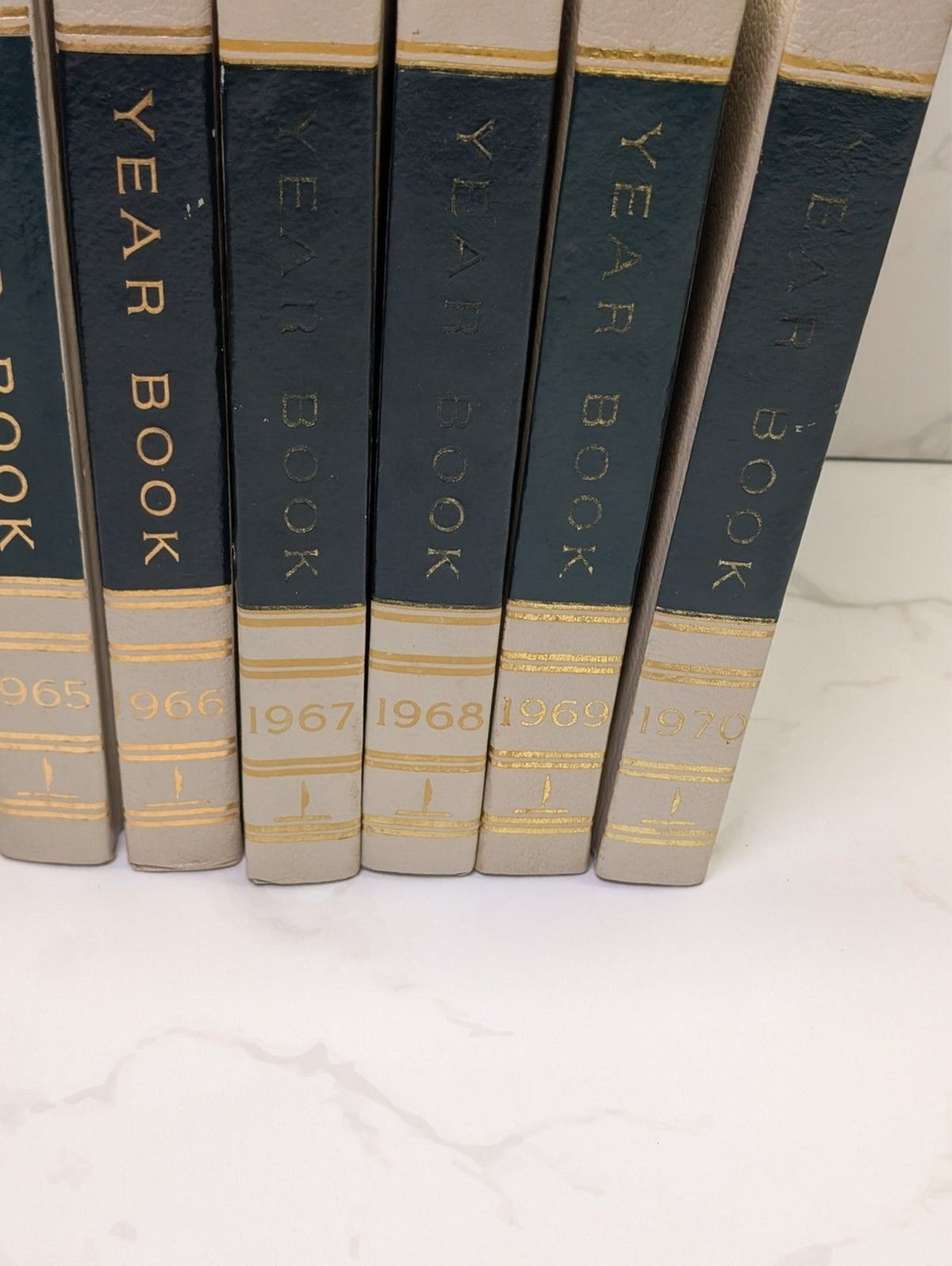 The World Book Encyclopedia Year Book Set 1965–1970 Vietnam Era 6 Volumes HC