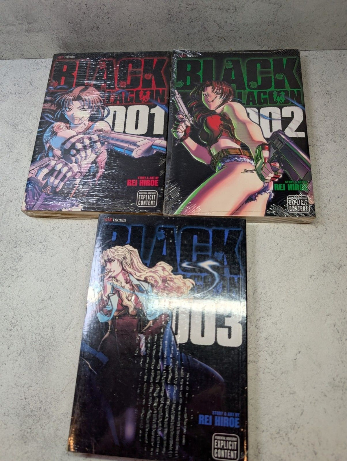 Black Lagoon Manga Vol 1-3 Lot Sealed Viz Media Rei Hiroe English