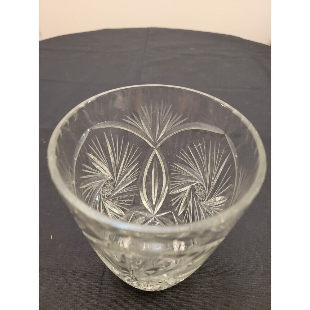 American Brilliant Hobstar/Pinwheel Cut Crystal/Glass Vase, ~1880-1900