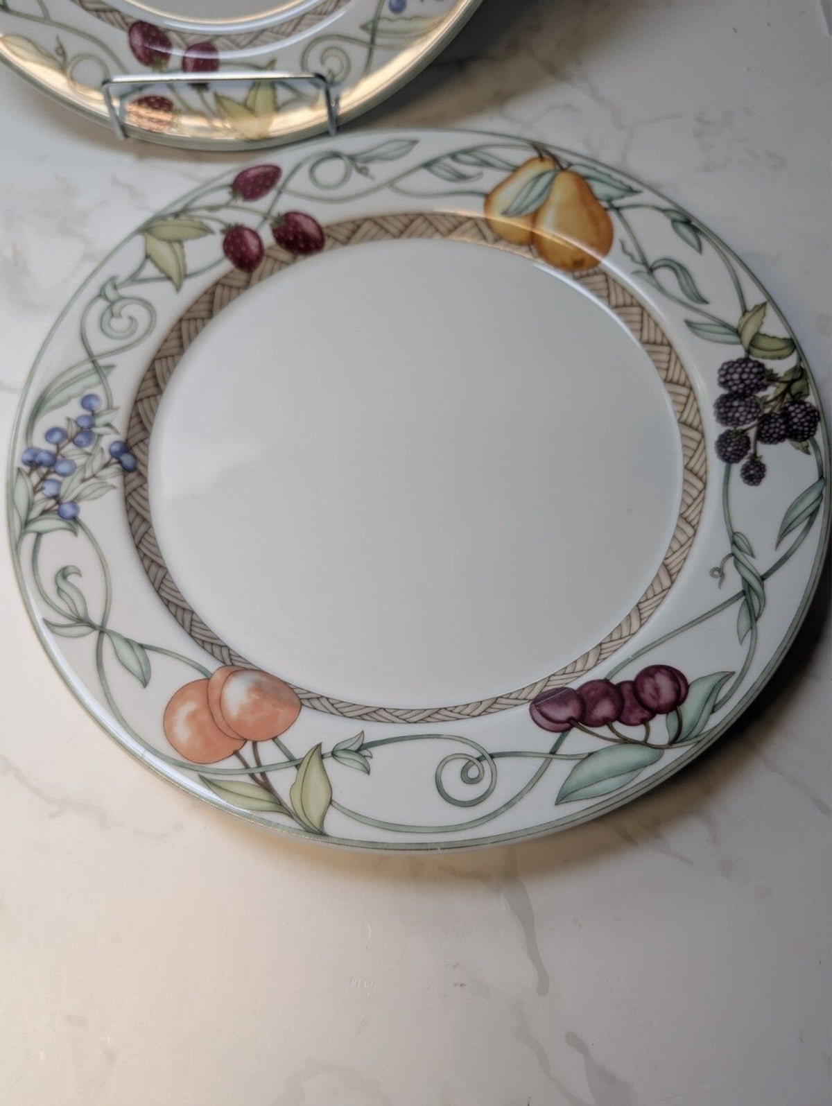 Dansk Umbrian Fruits Set of 4 Dinner Plates 10 7/8 Inch Portugal