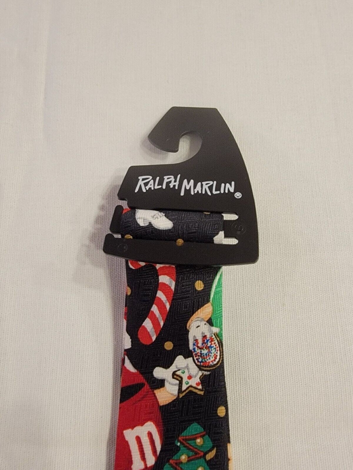 Vintage Ralph Marlin  M&M Christmas Cookies And Candies Men's Tie NWT