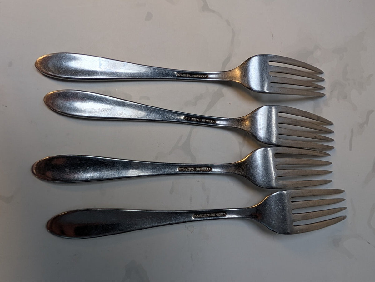 ARNBE AB2 Stainless Steel Flatware 18 Pc Replacement Lot Forks Spoons Knives