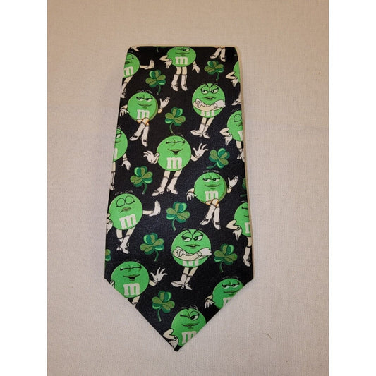 Vintage Ms. Green M&M  St. Patrick's Day Lucky Men's Tie Green Go-Go Heels Boots
