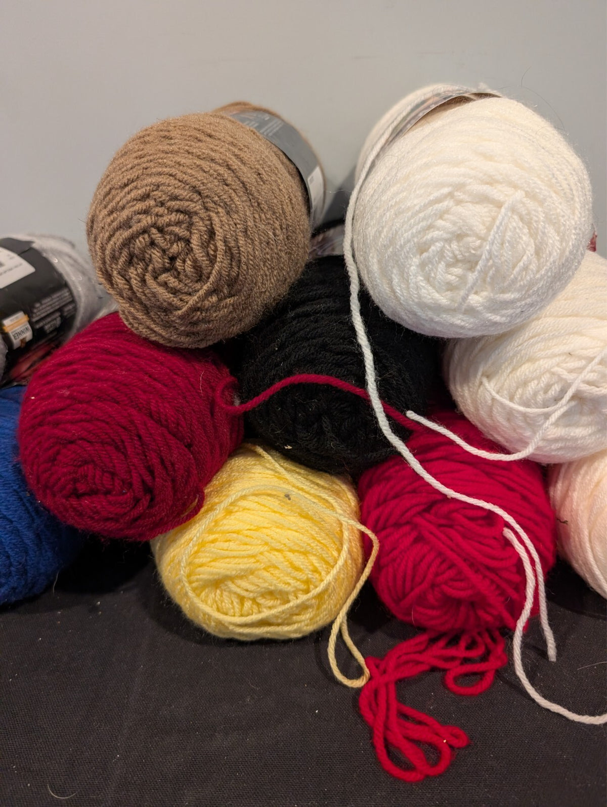 Red Heart Super Saver Yarn Lot 11 Skeins 7 oz 100% Acrylic Assorted Colors