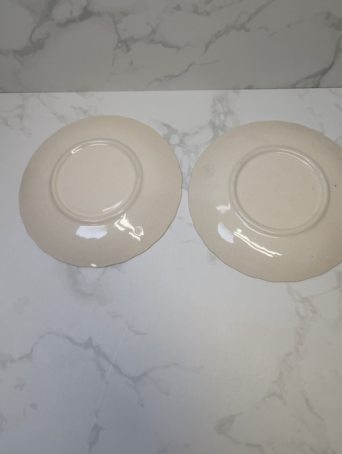 Blue Ridge Laurel Wreath Bread & Butter Plates Set of 4 Vintage 6.25"