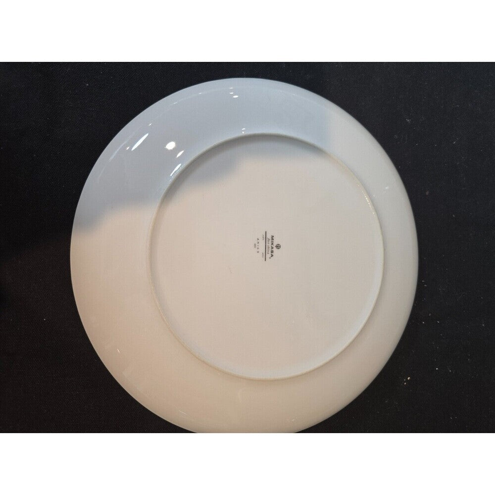 Set of 4  Mikasa Aries 8262 Dinner Plates - Wheat W/Green & Gray Stalk