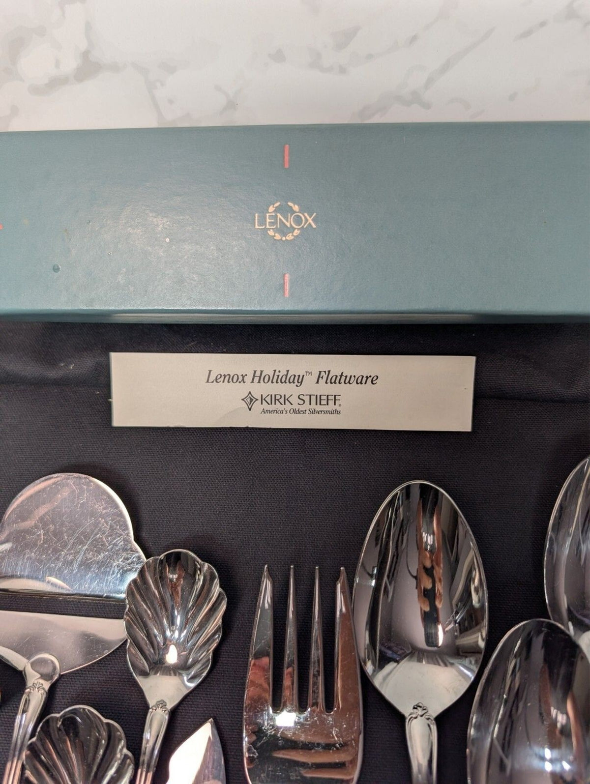 New Vintage LENOX HOLIDAY Kirk Stieff Collection Hostess Flatware Set