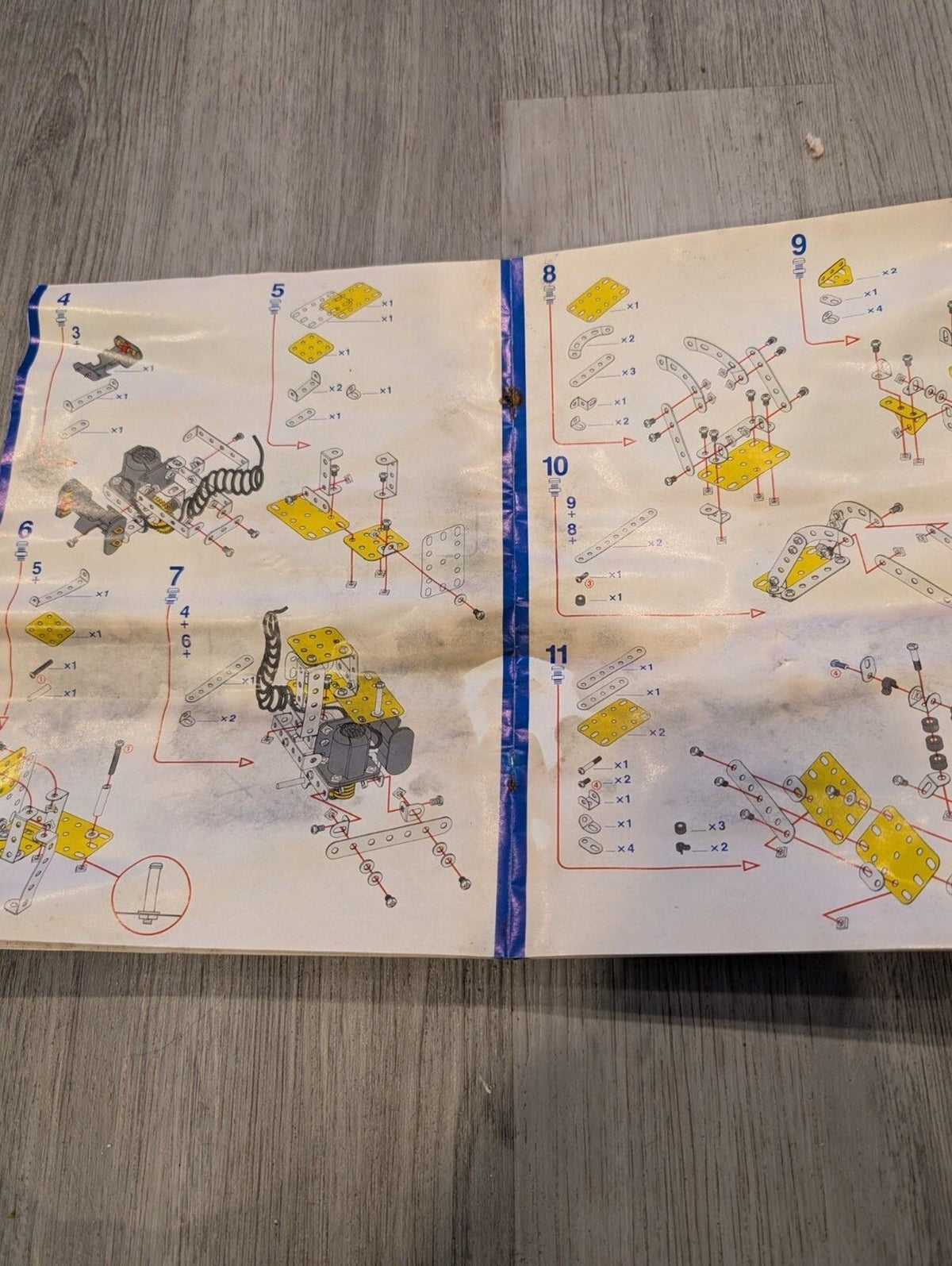 Vintage Meccano Erector Instruction Booklets – Lot of 5 with Bonus Insert