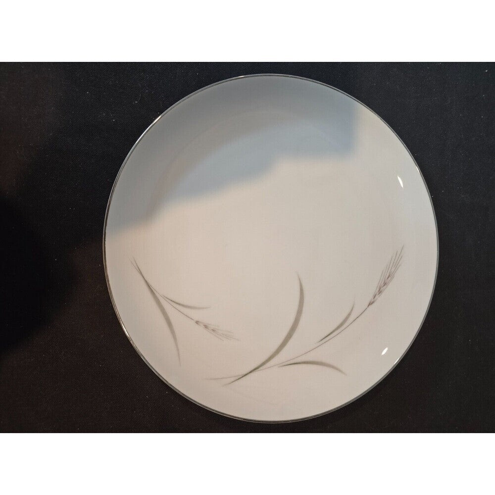 Set of 4  Mikasa Aries 8262 Dinner Plates - Wheat W/Green & Gray Stalk