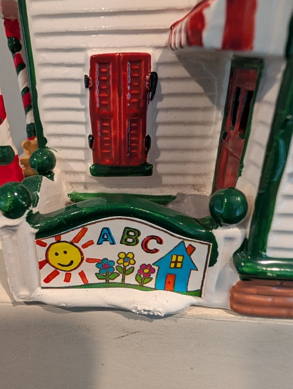 Dept 56 Snow Village Peppermint Porch Day Care 5485-2 Winter Playground 5436-4